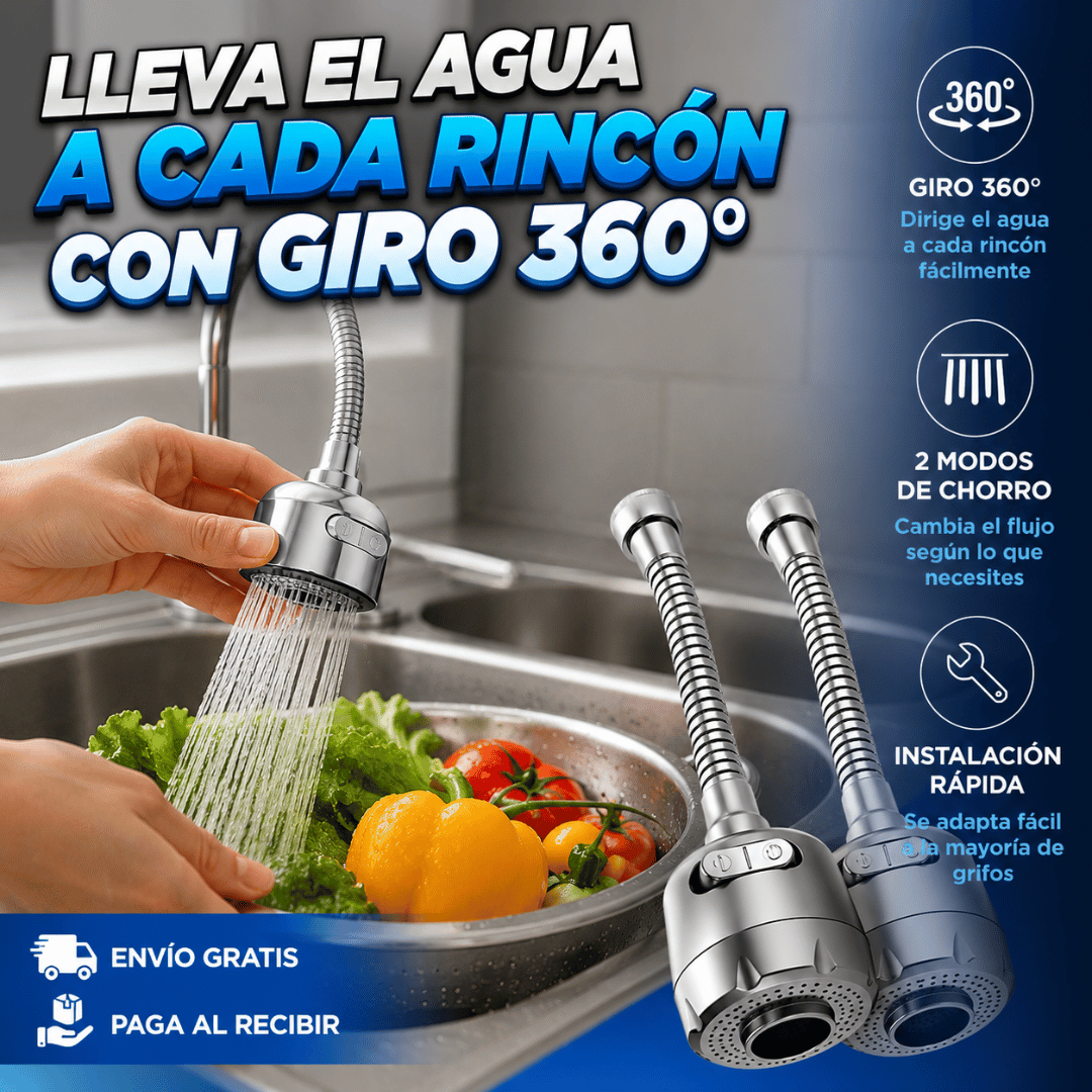 Cabezal de grifo flexible 360º