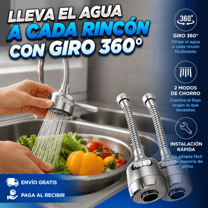 Cabezal de grifo flexible 360º