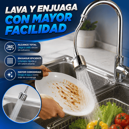 Cabezal de grifo flexible 360º