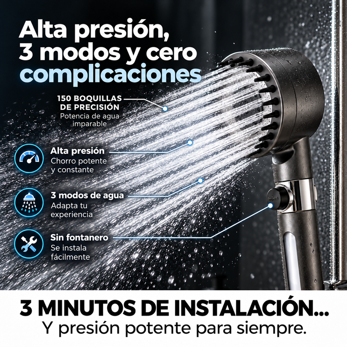 Cabezal de Alta Presión con Sistema de Filtración + Filtros Gratis